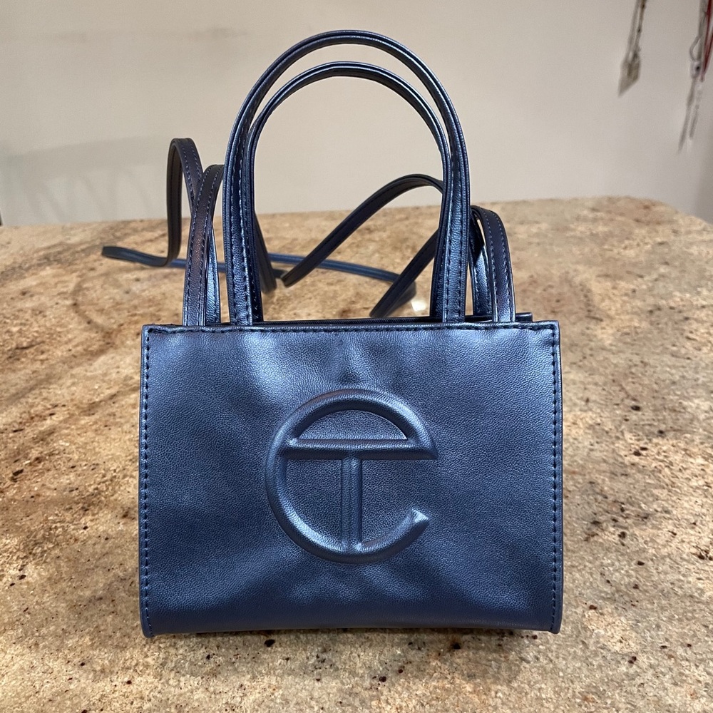 Telfar Small Cobalt Shopping Bag